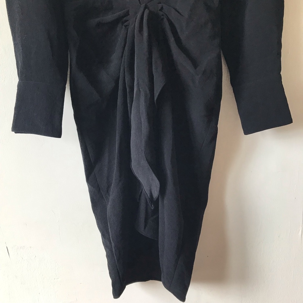 ba&sh Kiari Draped Mini Dress Black XS - Picture 9 of 16